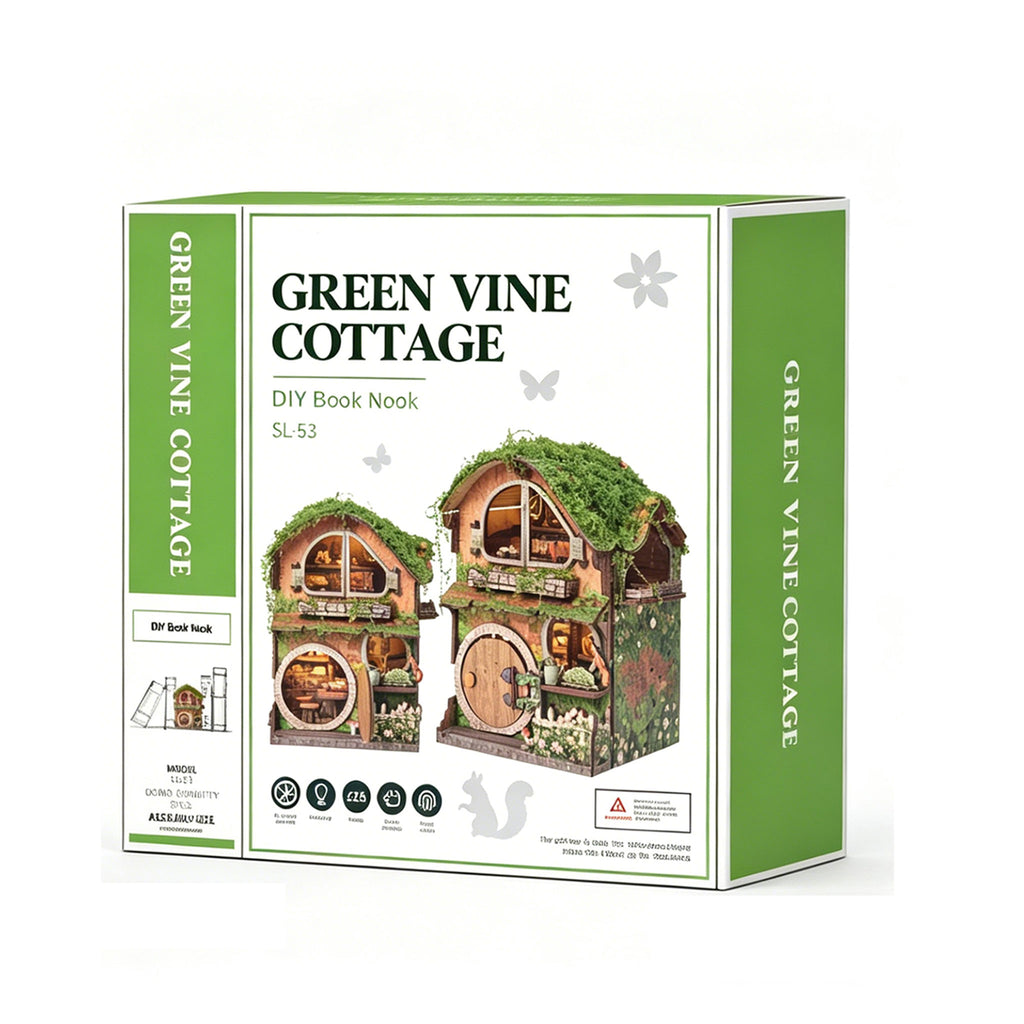 Plymagic DIY Mini House - Green Vine Cottage