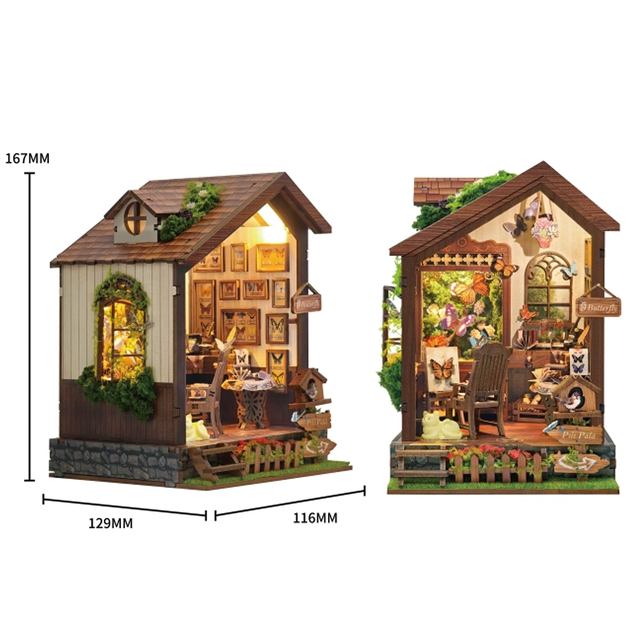 Plymagic DIY Book Nook - Butterfly Cottage