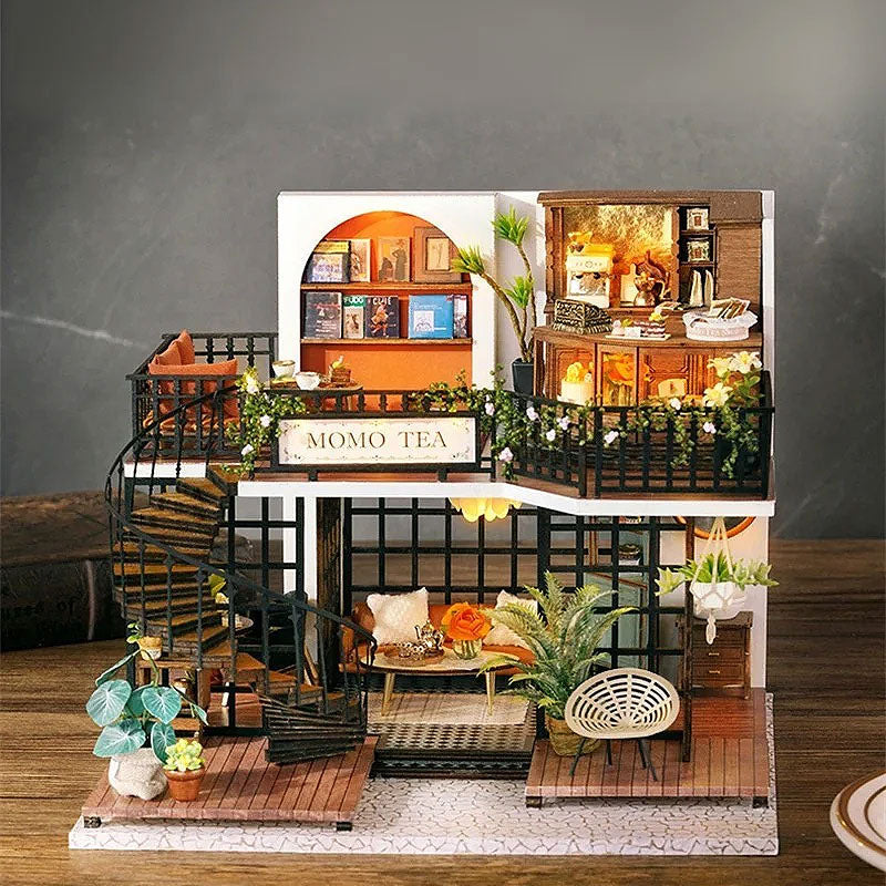 Plymagic DIY Mini House - Garden Loft Café