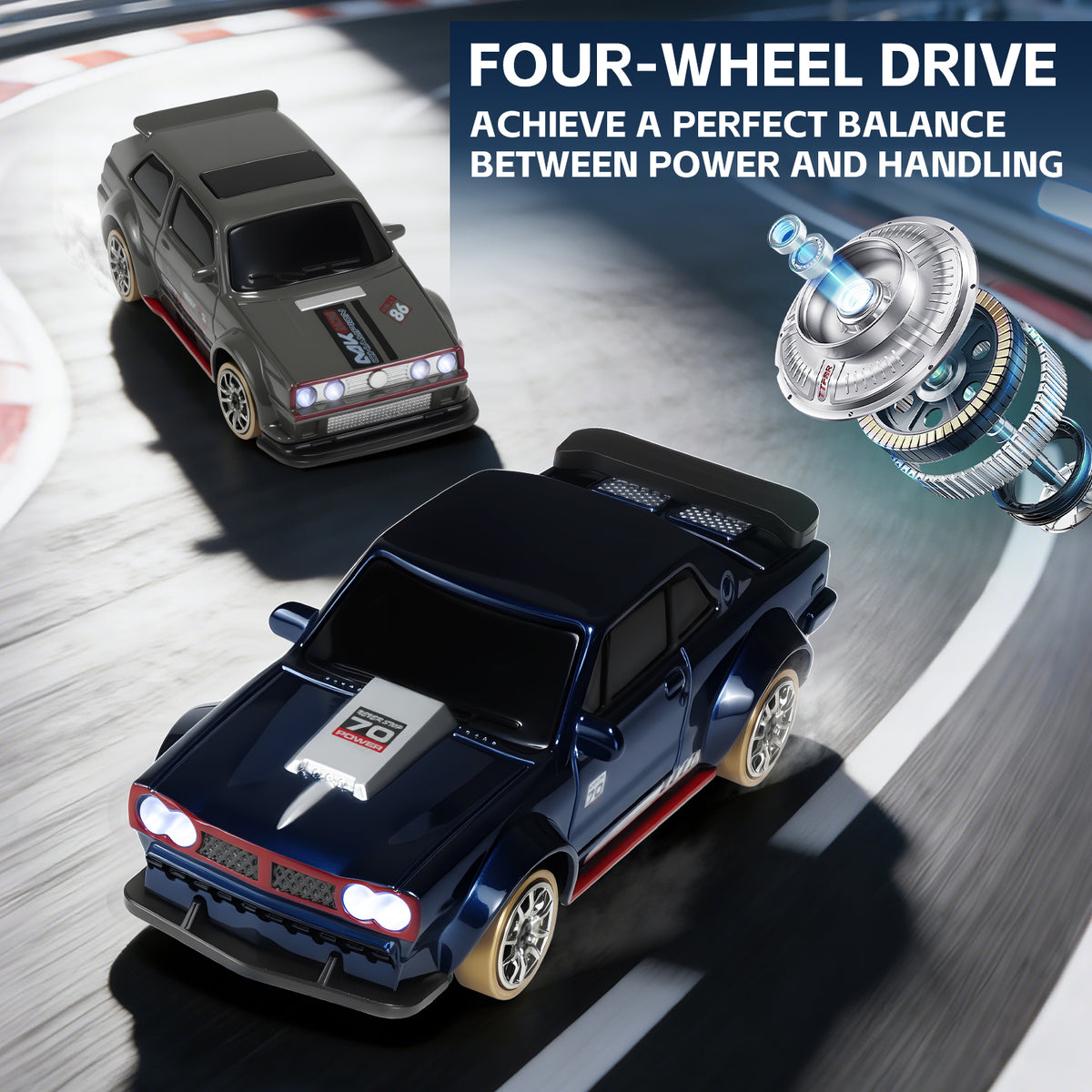 Magnetic-Charging Mini Remote Control Car