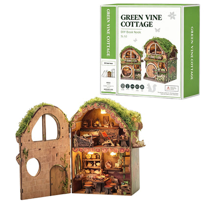 Plymagic DIY Mini House - Green Vine Cottage