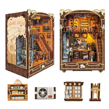 Plymagic DIY Book Nook - Classic Cat Tea Shop