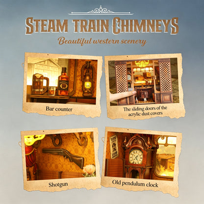 Plymagic DIY Book Nook -  Retro Train