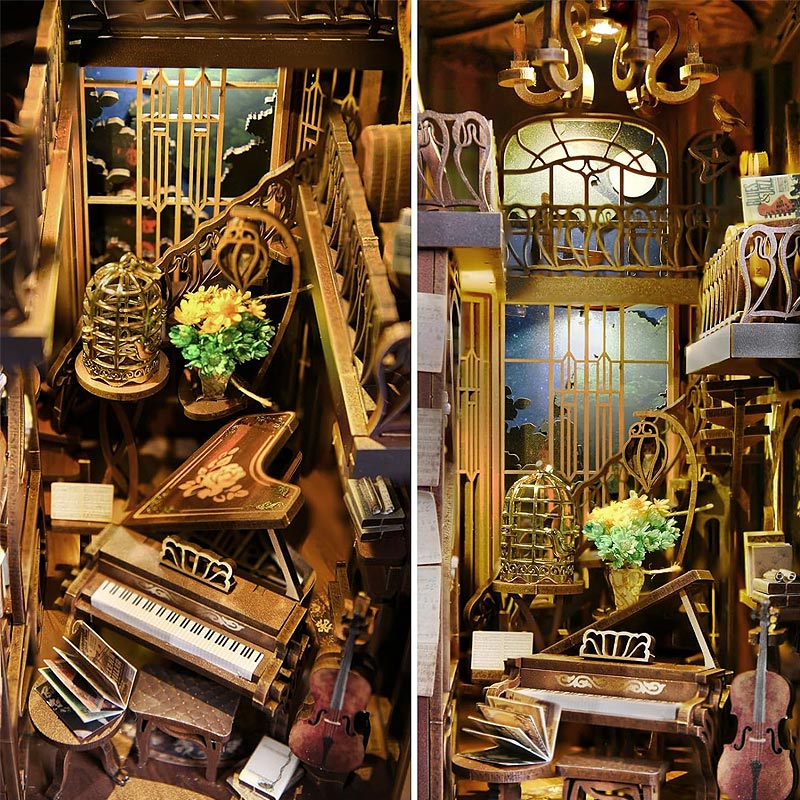 Plymagic DIY Book Nook - Nightingale Piano Room