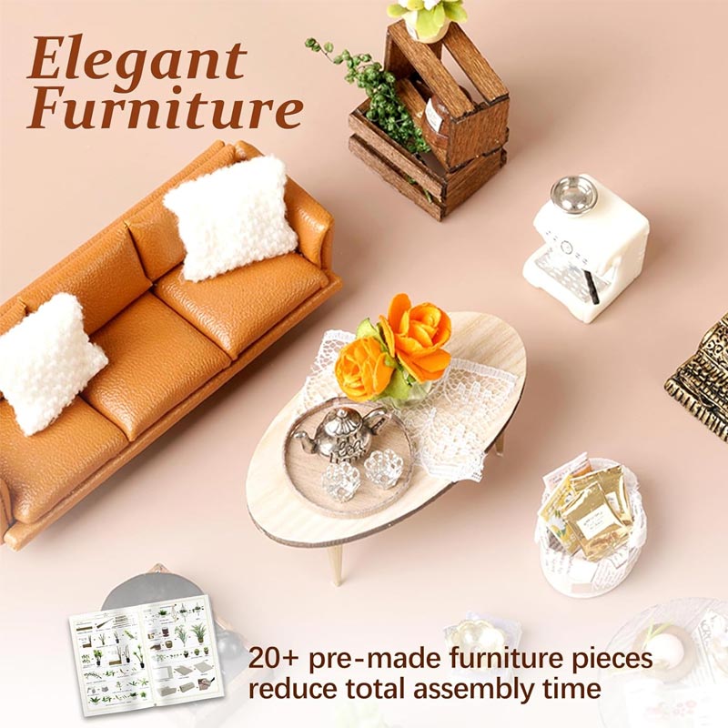 Plymagic DIY Mini House - Garden Loft Café