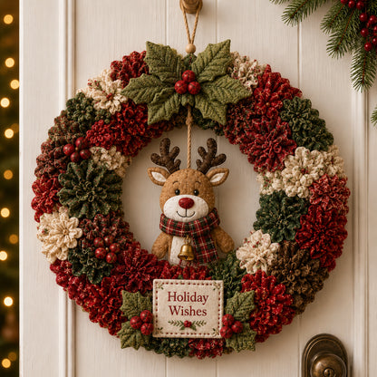 Plymagic DIY Poke Art Kit - Fabric Poke Wreath