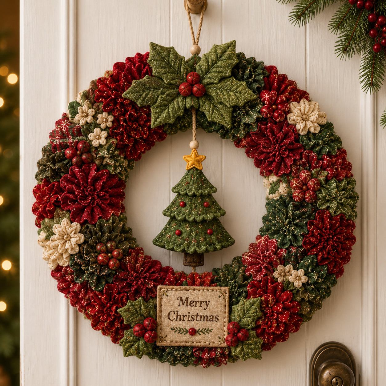 Plymagic DIY Poke Art Kit - Fabric Poke Wreath