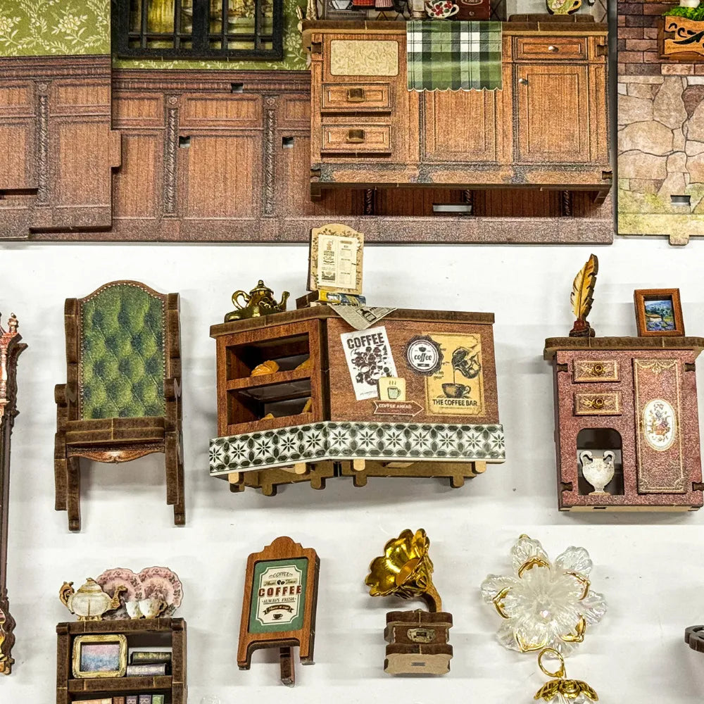 Plymagic DIY Mini House - Floral Mark Café