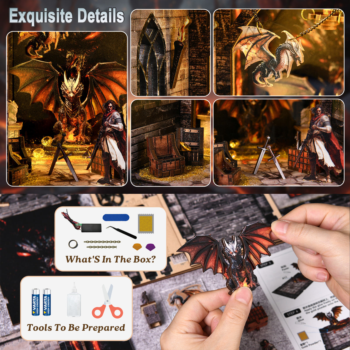 Plymagic DIY BookNook - Dragon's Lair