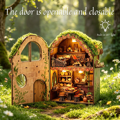 Plymagic DIY Mini House - Green Vine Cottage