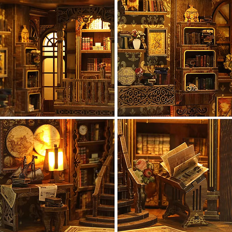 Plymagic DIY Book Nook- Antique Book Collection Room