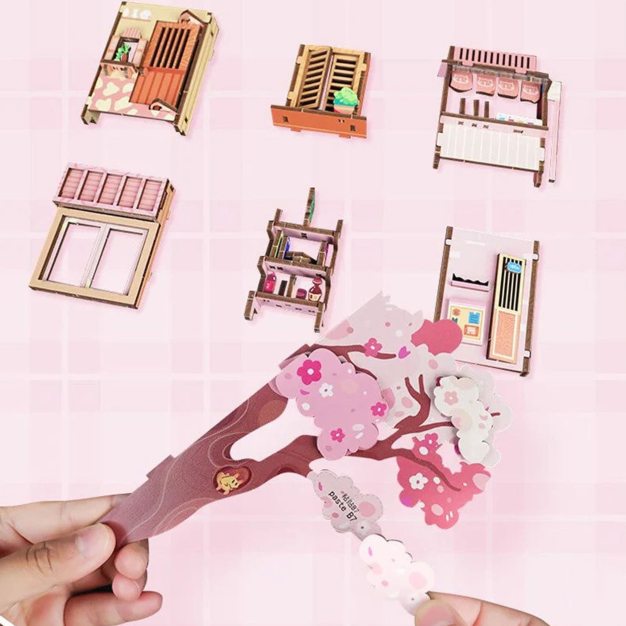 Plymagic DIY Book Nook - Japanese Cat Alley