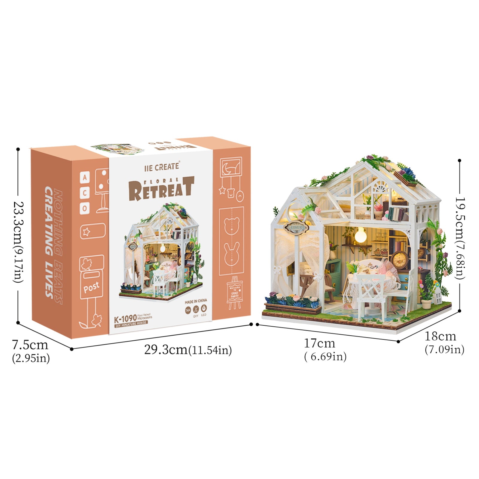 Plymagic DIY Mini House - Floral Retreat