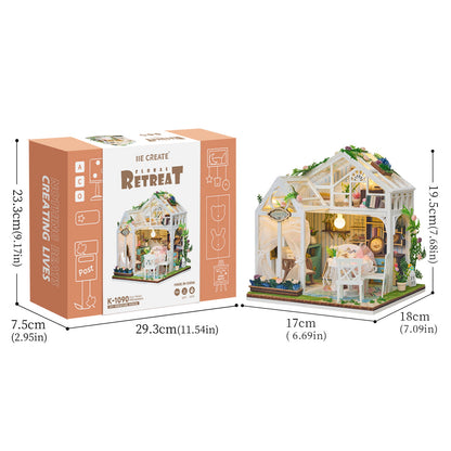 Plymagic DIY Mini House - Floral Retreat