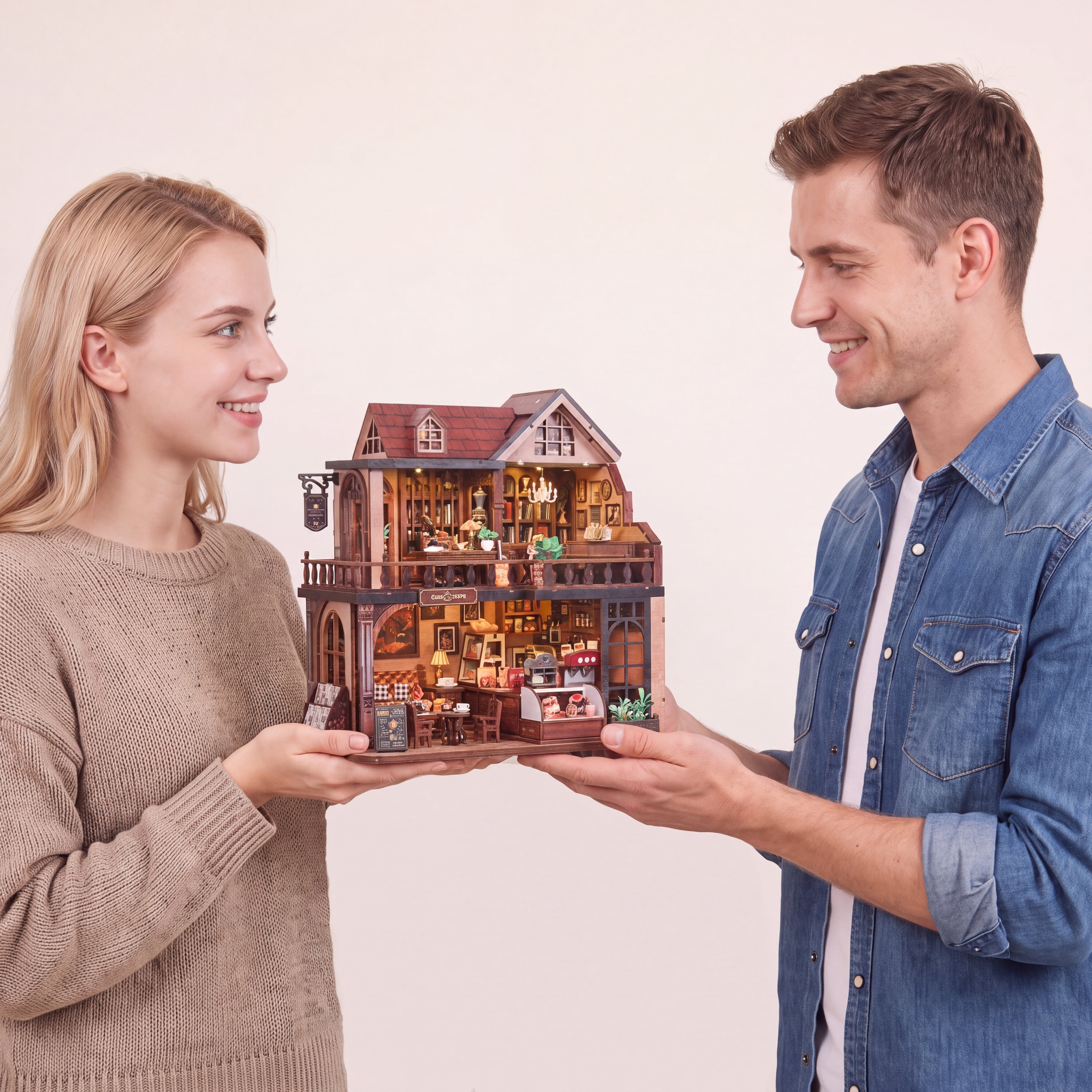 Plymagic DIY Mini House - Norren Book Cafe
