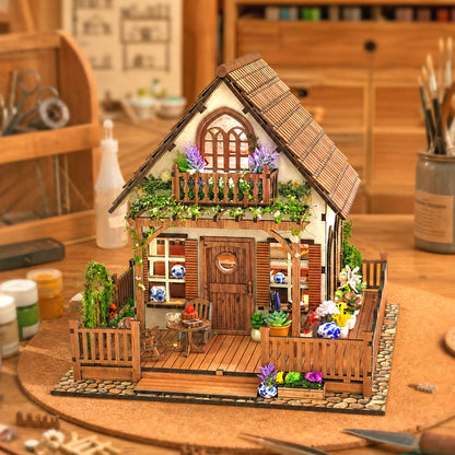 Plymagic DIY Mini House - Retro wooden house