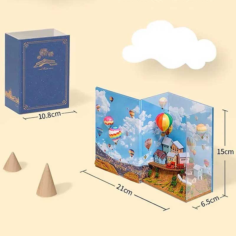 Plymagic DIY Book Nook - Hot Air Balloon Valley