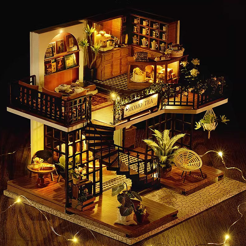 Plymagic DIY Mini House - Garden Loft Café
