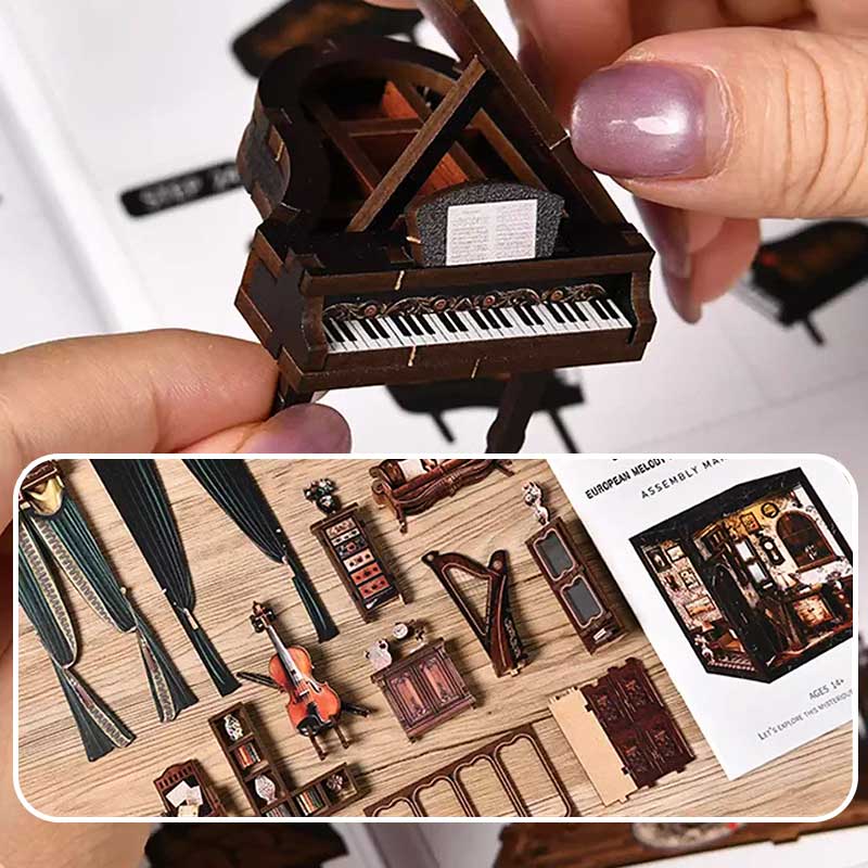 Plymagic DIY Mini House - Composer's Cube: Grand Quartet in Four Acts