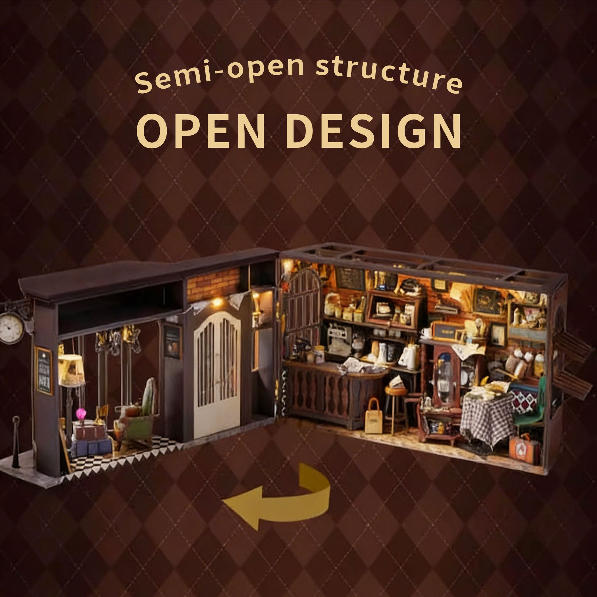 Plymagic DIY Mini House - Magic Coffee Shop