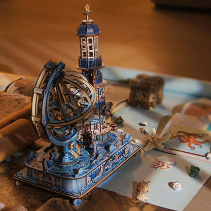 Plymagic Assembly Model - Musical Globe & Lighthouse