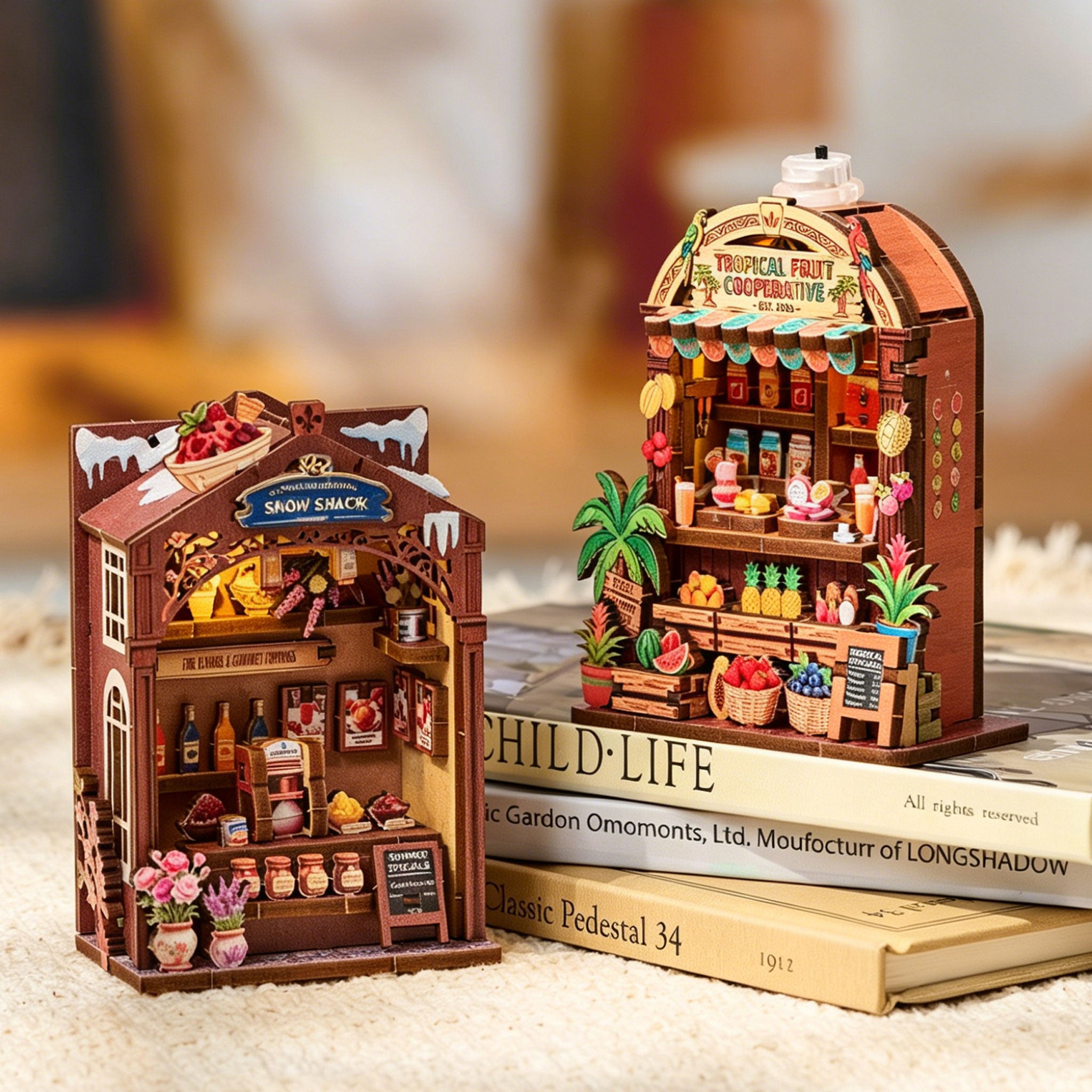 Plymagic DIY Mini House - Cottage Fridge Magnet