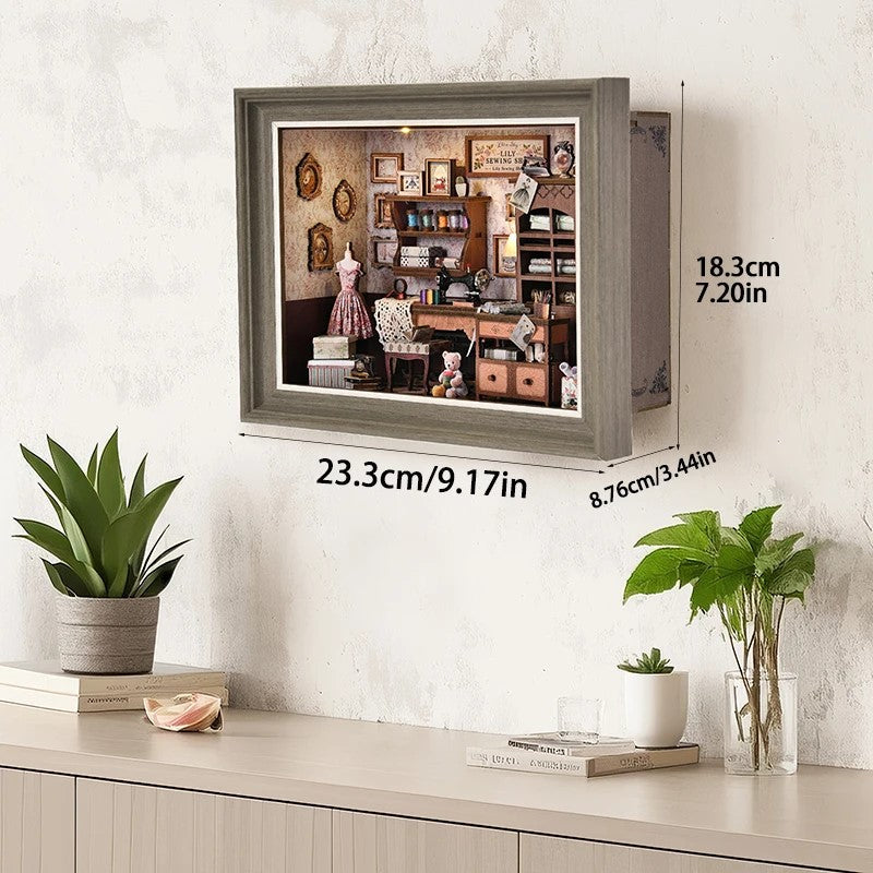 Plymagic DIY Framed Miniature - Vintage Sewing Shop