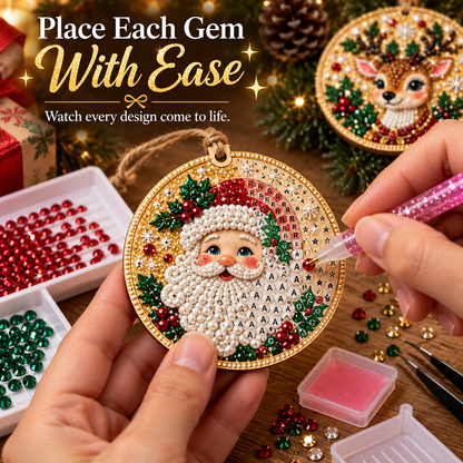 (🎄Early Christmas Sale - 49% OFF) DIY Diamond Painting Ornaments Kit