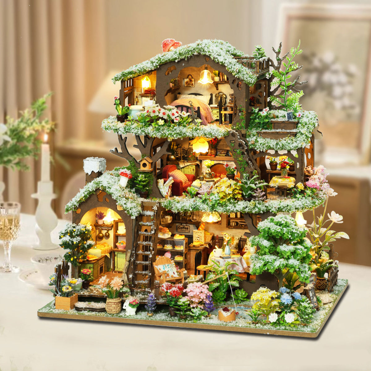 Plymagic DIY Mini House - Snowscape Villa