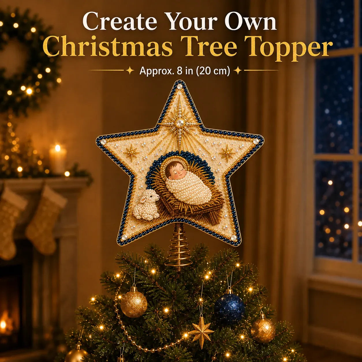 Plymagic DIY Pearl Art Tree Topper - ✝️ The Birth of Jesus