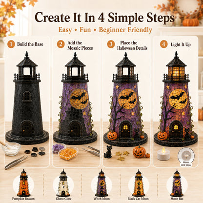 Plymagic DIY Sea Glass  – 🎃Halloween Lighthouse