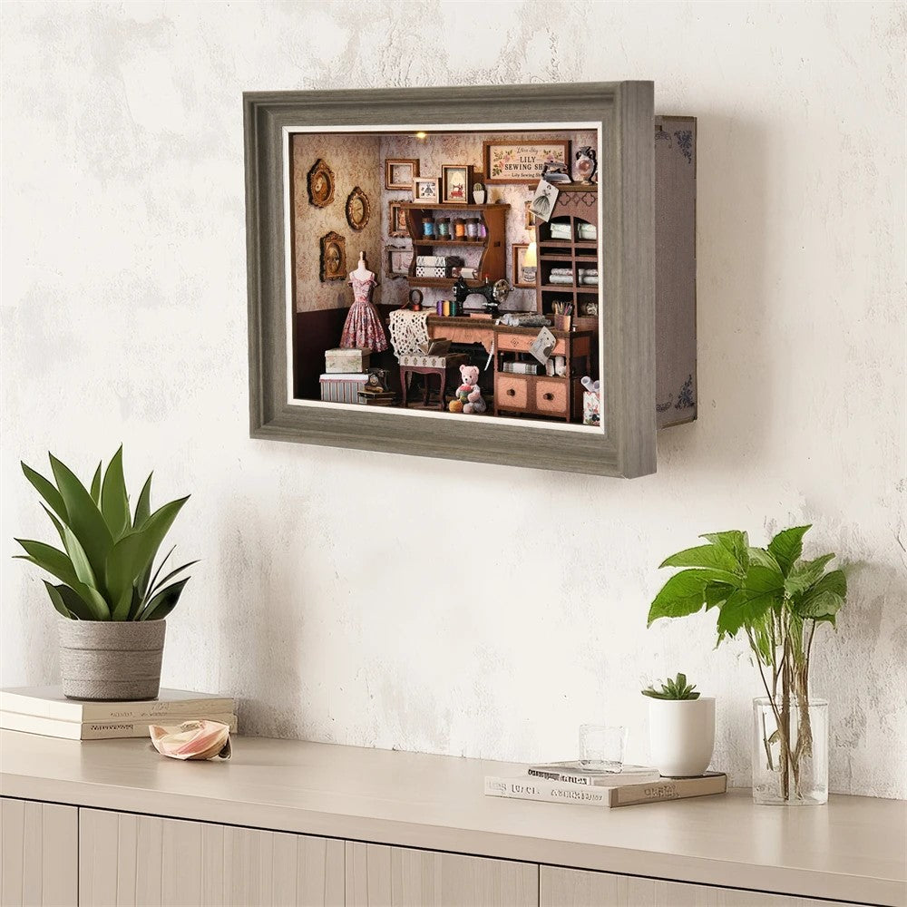 Plymagic DIY Framed Miniature - Vintage Sewing Shop