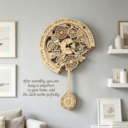Plymagic Assembly Model - Retro Gear Mechanical Wall Clock