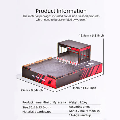 Plymagic Miniature Scene - 1:64 Scale DIY Mini Drift Arena