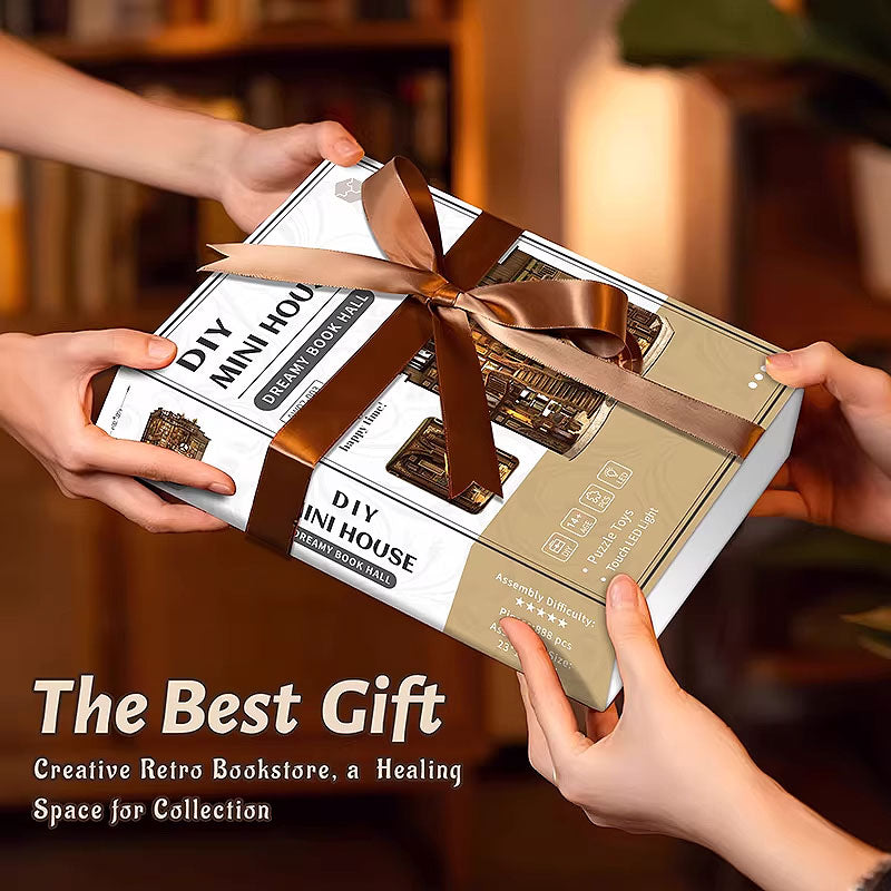 Plymagic DIY Book Nook Kit - Dreamy Book Hall