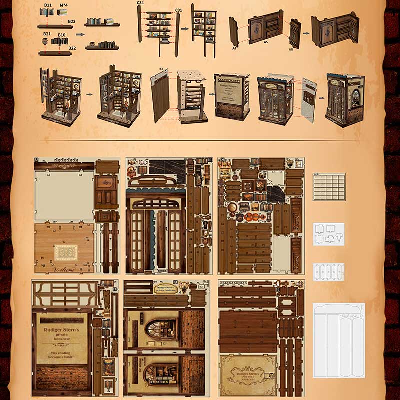 Plymagic DIY Book Nook - Curator's Private Library