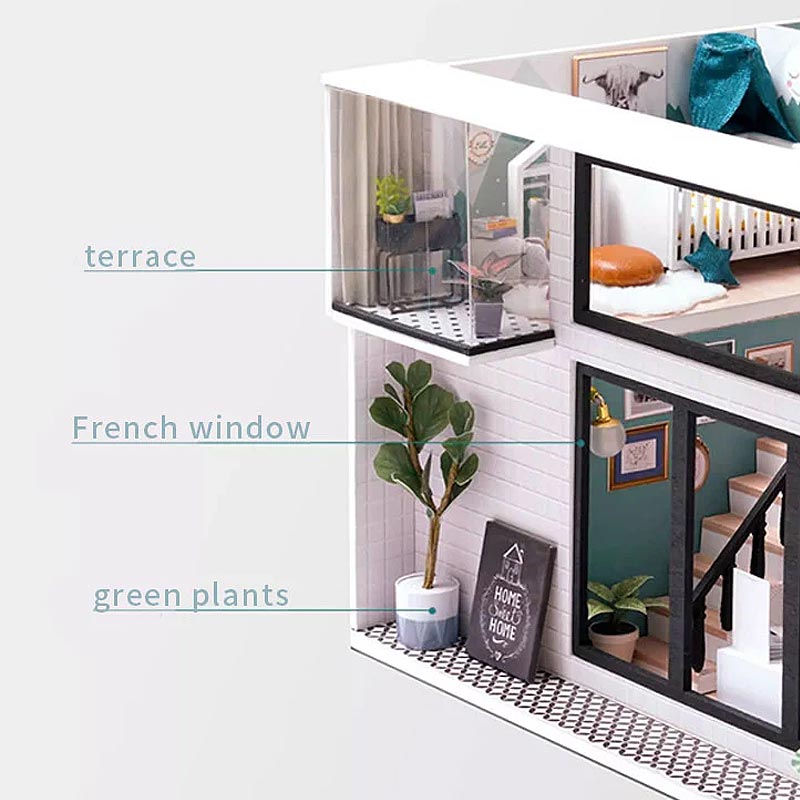 Plymagic DIY Mini House - Modern Loft