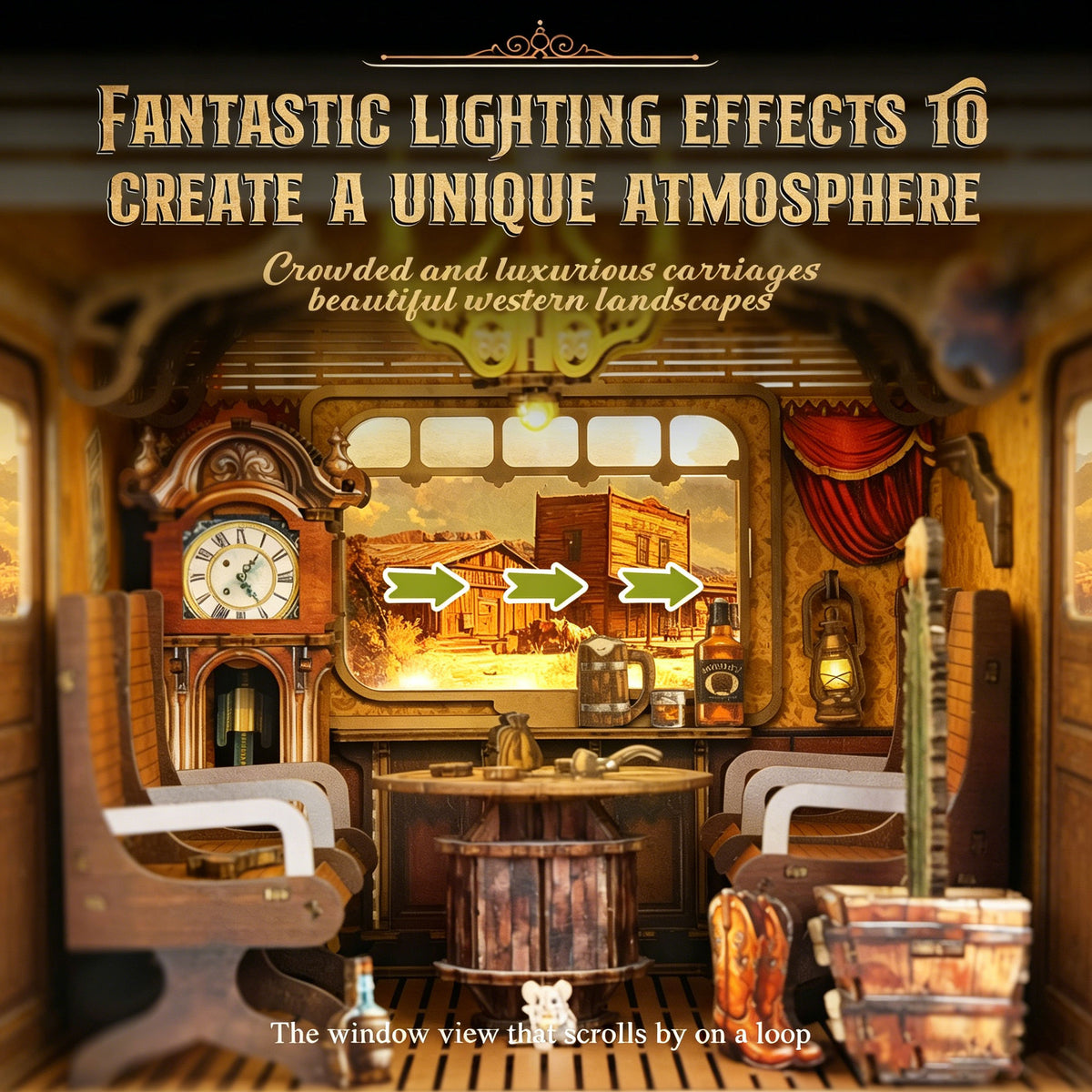 Plymagic DIY Book Nook -  Retro Train