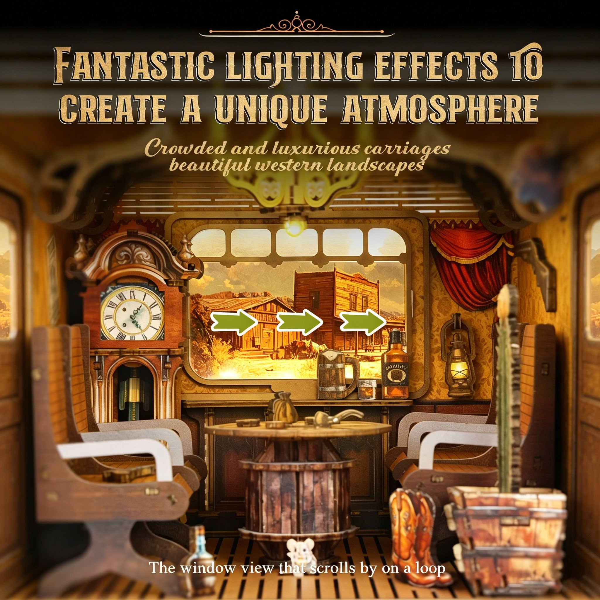 Plymagic DIY Book Nook -  Retro Train