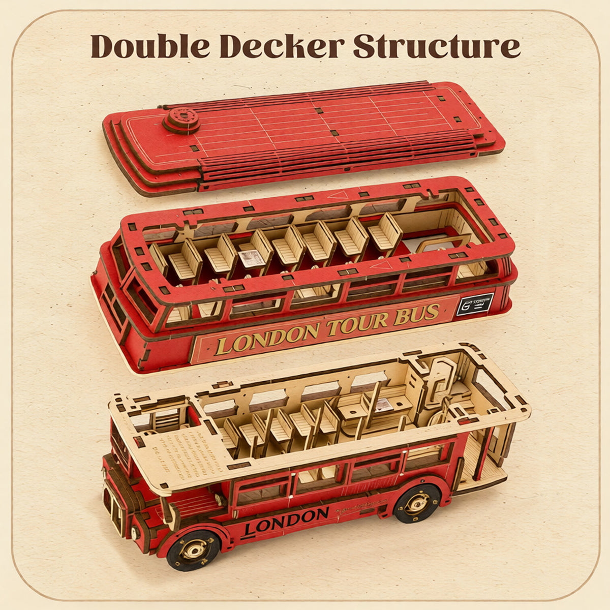Plymagic Assembly Model - Heritage London Bus Model