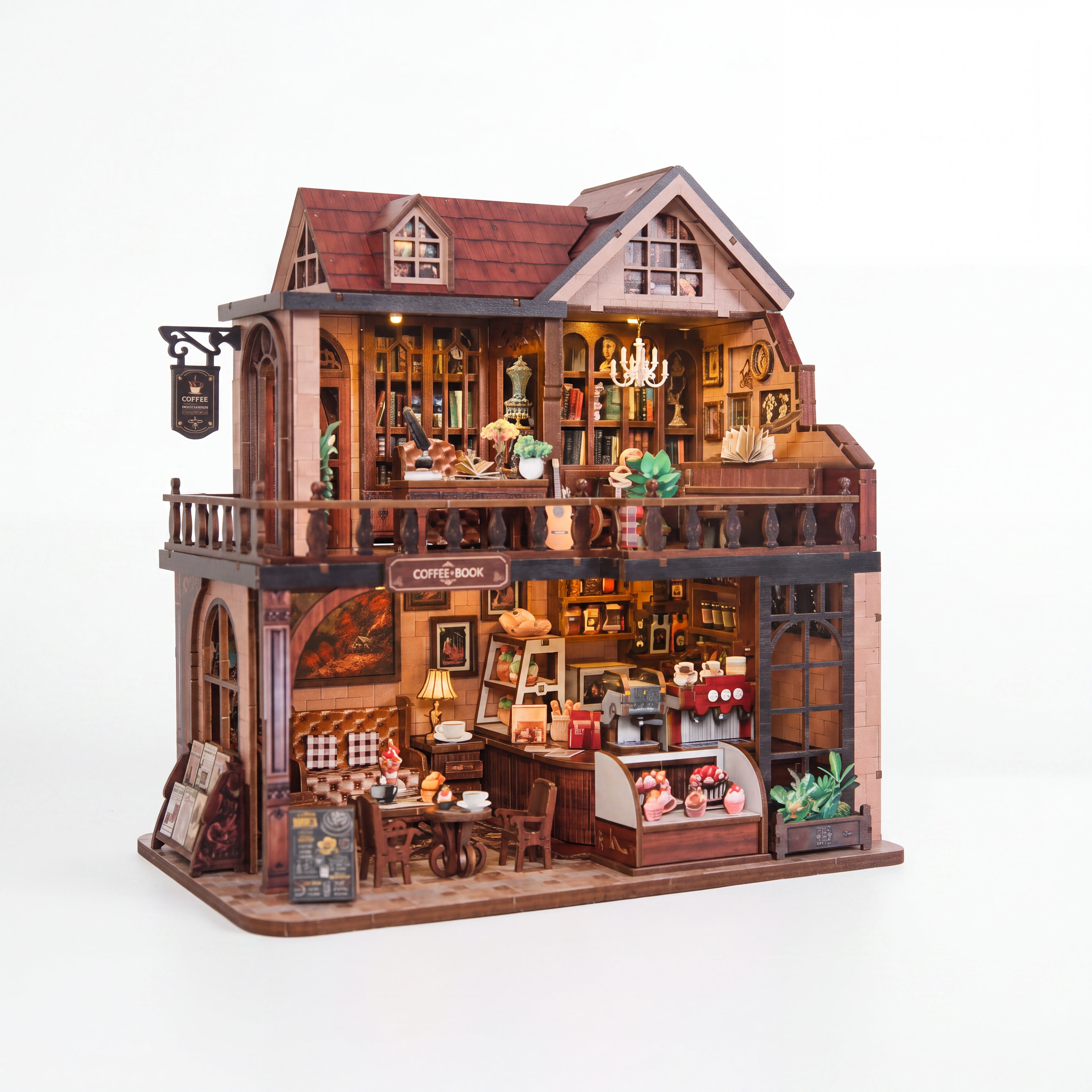 Plymagic DIY Mini House - Norren Book Cafe