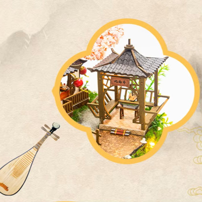 Plymagic DIY Mini House - Blossom Latern Pavilion