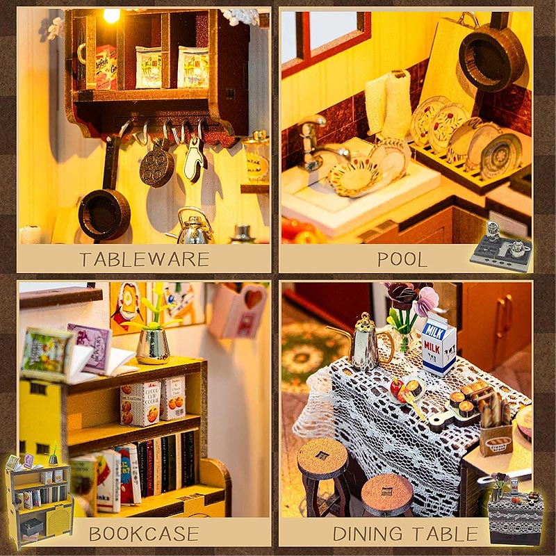 Plymagic DIY Mini House - Family Kitchen