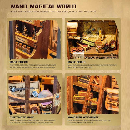 Plymagic DIY Book Nook - Magic Wand Shop
