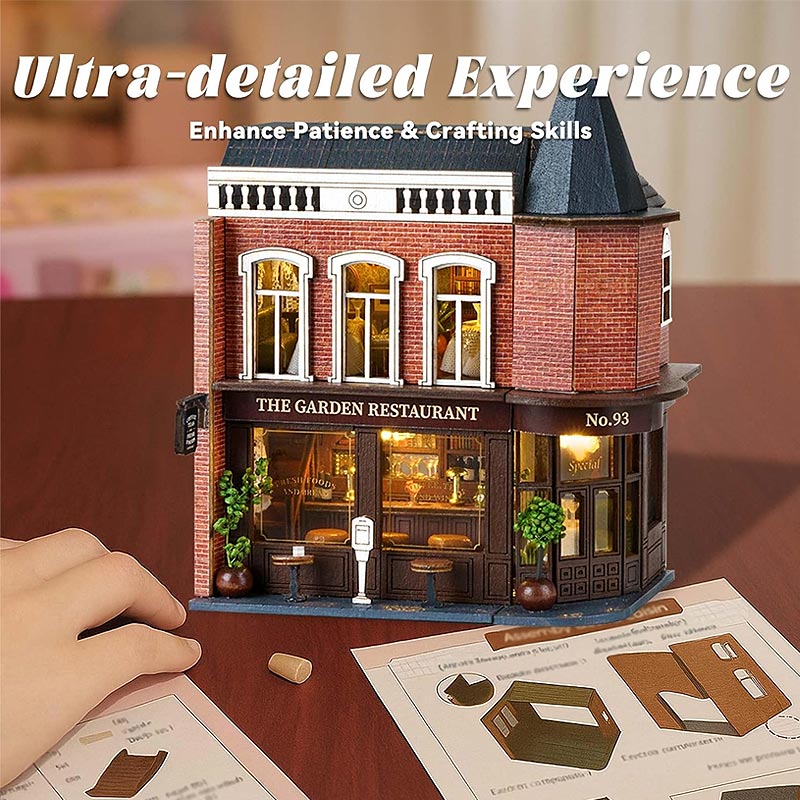 Plymagic DIY Mini House - Corner Restaurant