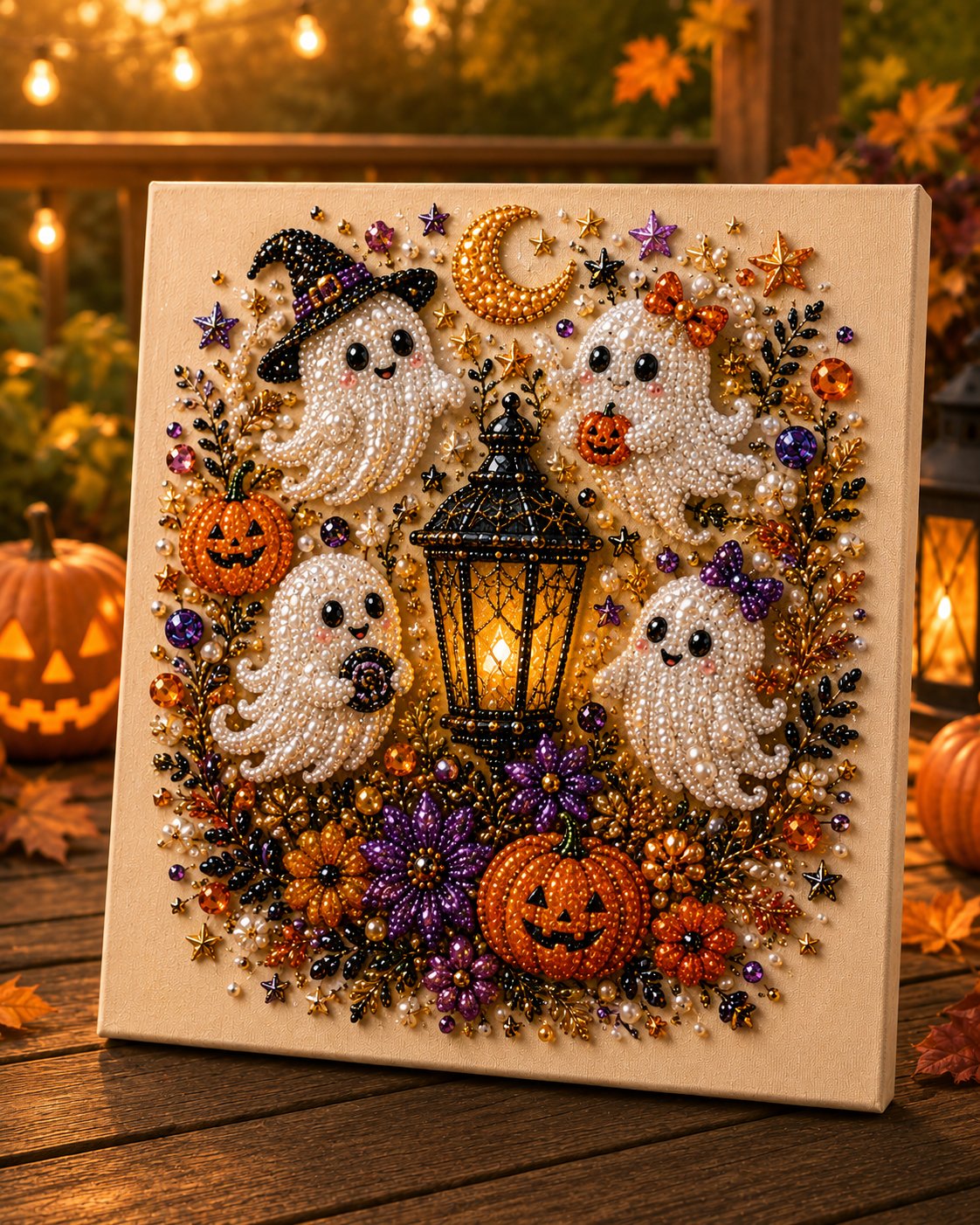 👻✨ Halloween Pearl Art DIY Kit – Turn Tiny Pearls into Spooky-Cute Magic Secondary image