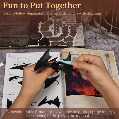 Plymagic DIY Book Nook - Ember Dragon Castle