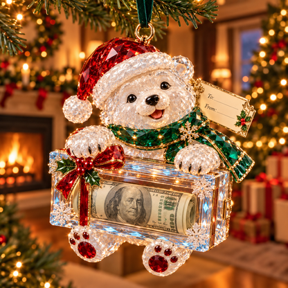 2026 Crystal-Style Christmas Money Holder Ornaments – 20 Festive Designs with Gift Tags