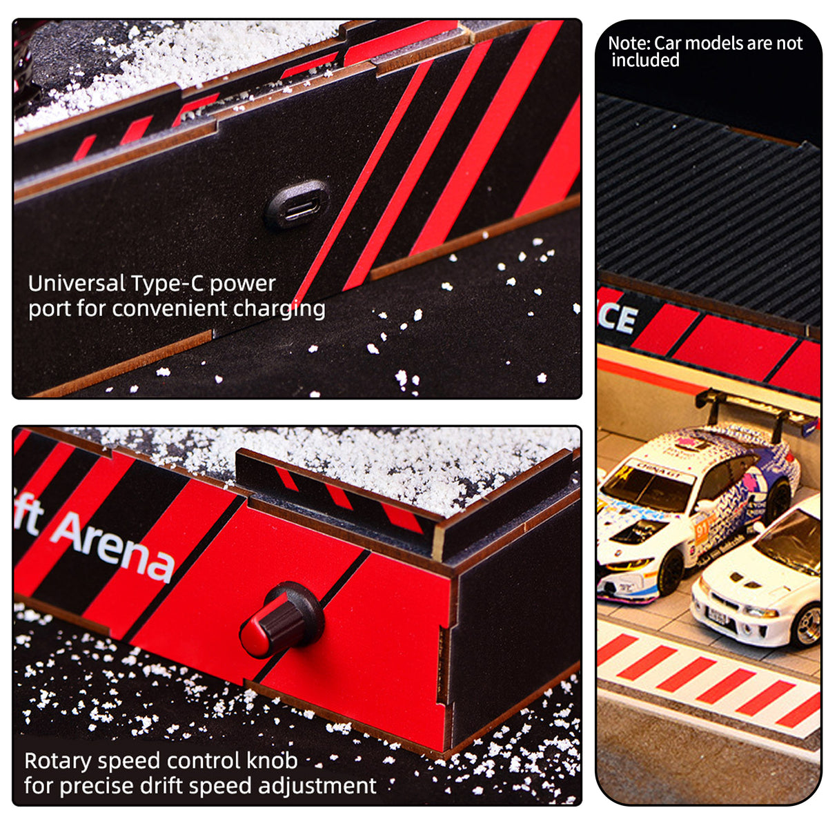 Plymagic Miniature Scene - 1:64 Scale DIY Mini Drift Arena