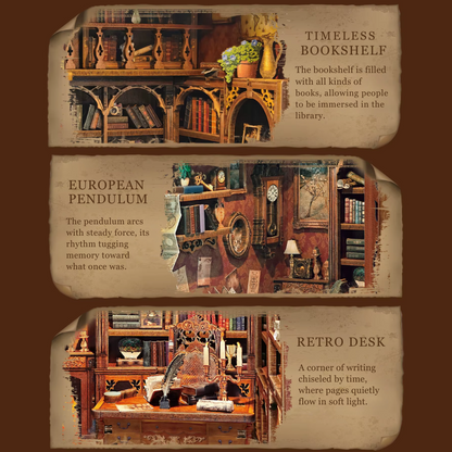 Plymagic DIY Book Nook - Timekeeper's Library